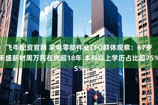 飞牛配资官网 家电零部件业CFO群体观察：67岁禾盛新材周万民在岗超18年 本科以上学历占比超75%